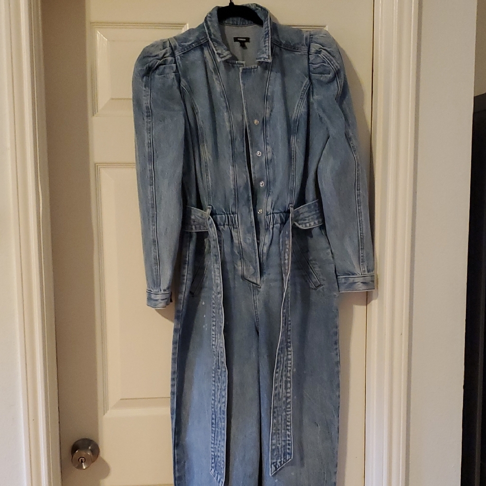 Express Sky Blue Denim Jacket
